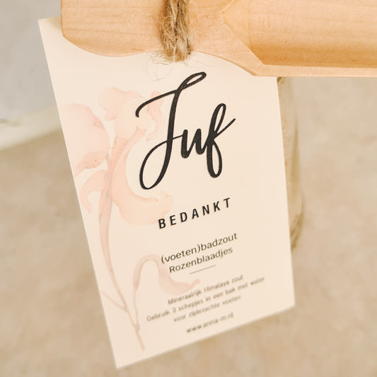 Juf cadeautje | (voeten) badzout